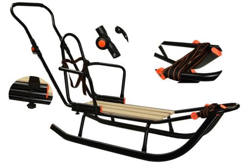 DUŻE SANKI Z PCHACZEM OPARCIEM ŚPIWORKIEM I BUDKĄ na Arena.pl