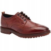 Męskie półbuty Base London Yukon Grain Brązowe rozmiar 40