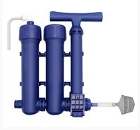 Filtr wody terenowy, awaryjny ręczna pompka Amii RL-W20 PP/UF III stopnie