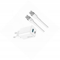 Szybka ładowarka GaN 45W 2 wejścia USB i USB-C z kablem do Oppo A96