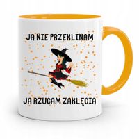 Kubek Żółty Śmieszny Zabawny Ja Nie Przeklinam Z Nadrukiem Ze Zdjęciem