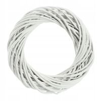 Kadax Wianek Wiklinowy Biały 20 cm Wiklina Stroik