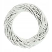 Kadax Wianek Wiklinowy Biały 20 cm Wiklina Stroik