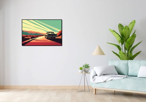 Plakat 91,5x60cm Droga przez Pustynię na Arena.pl