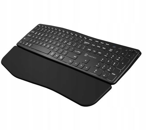 Klawiatura biurowa Natec Porifera Podświetlana ergonomiczna bezprzewodowa na Arena.pl