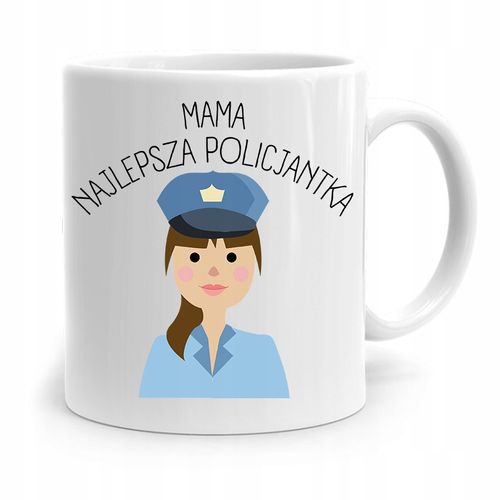 Kubek Prezent Dla Mamy Matki Mama Policjantka Z Nadrukiem Ze Zdjęciem na Arena.pl