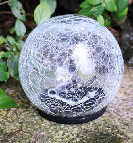 OŚWIETLENIE SŁONECZNE LED KULA SZKLANA 12,5CM SZER SOLAR na Arena.pl