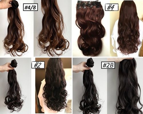 DOCZEPIANE WŁOSY ZESTAW Clip in Fale 7 PASM 160g na Arena.pl