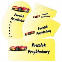 30x Naklejki etykiety imienne wodoodporne do szkoły na przybory dla chłopca