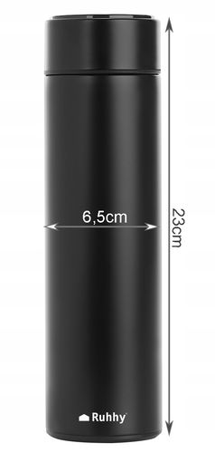 KUBEK TERMICZNY TERMOS LED 500ml NA KAWĘ HERBATĘ DOTYKOWY DO SAMOCHODU na Arena.pl