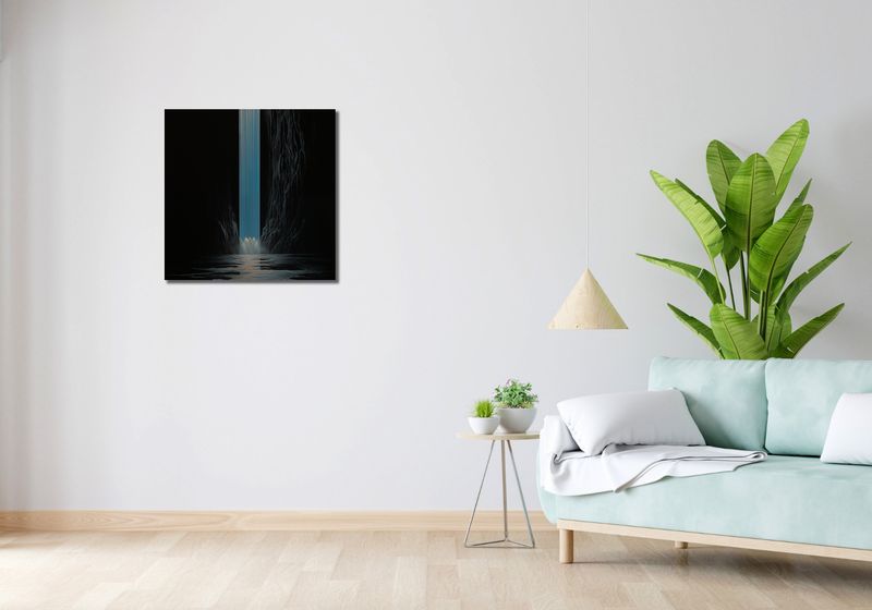 Obraz 60x60cm Wodospad Światła zdjęcie 2