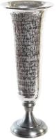 Wazon dekoracyjny srebrny 51 cm nowoczesny aluminium
