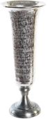 Wazon dekoracyjny srebrny 51 cm nowoczesny aluminium