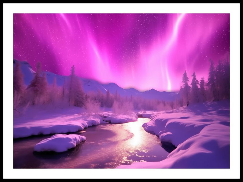 Plakat 70x50cm Aurora Nad Niebiem zdjęcie 3