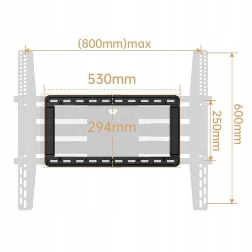 Certyfikowany Solidny Obrotowy Uchwyt do Telewizora Wieszak TV 75-110" na Arena.pl