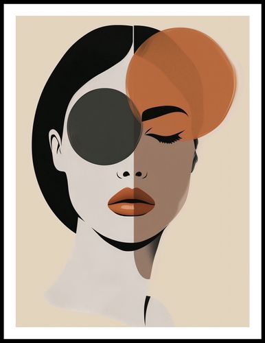 Plakat 60x80cm Dwie Strony Piękna na Arena.pl