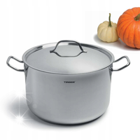 GARNEK Stalowy z POKRYWKĄ 10,8L 28cm Indukcja 2471