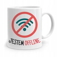 Kubek Informatyka Programisty Jestem Offline Z Nadrukiem Ze Zdjęciem