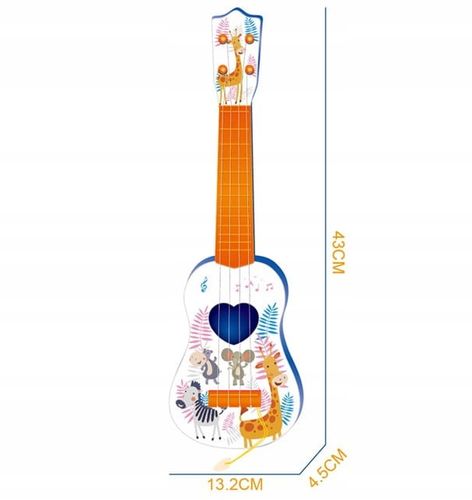 GITARA DLA DZIECI DUŻA 43CM UKULELE GRA INSTRUMENT na Arena.pl