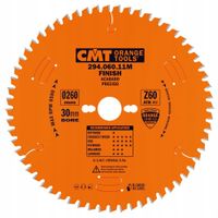 CMT TARCZA PIŁA DREWNA CIĘCIE POPRZECZNE WZDŁUŻNE 260x30mm 60Z 294.060.11M