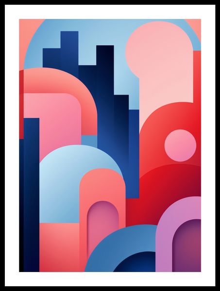 Plakat 39,5x55cm Miasto Kolorów zdjęcie 3