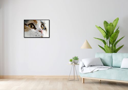 Plakat 66,5x46,5cm Nitkowany Kot na Arena.pl