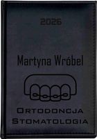 KALENDARZ A5 2026 dzienny książkowy z grawerem DLA ORTODONTY + IMIĘ