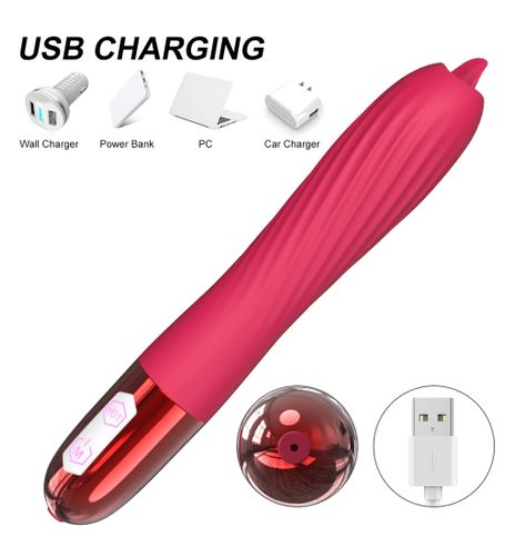 Podgrzewany wibrator z języczkiem na Arena.pl