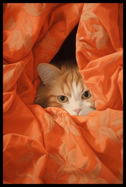 Plakat 40x60cm Ukryty Kot zdjęcie 2