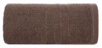Ręcznik bawełniany z błyszczącą nicią GALA 50X90 ciemnobrązowy