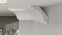 Listwa przysufitowa DLP44 9cm x 9cm gzyms sztukateria XPS faseta DECOREM