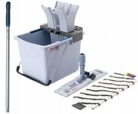 zestaw ultraspeed pro starter kit 15l z mopem + kij aluminiowy niebieski