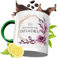 Kubek Zielony Dla Dziadka Na Prezent Urodziny Z Nadrukiem Ze Zdjęciem