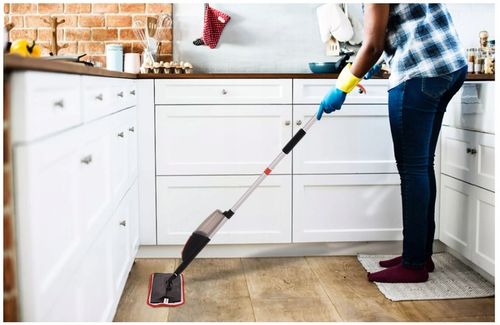 MOP ZE SPRYSKIWACZEM PŁASKI 2x MIKROFIBRA SKŁADANY na Arena.pl