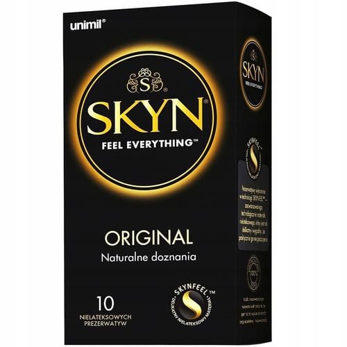 PREZERWATYWY UNIMIL SKYN ORIGINAL PUDEŁKO 10 SZT KLASYCZNE BEZLATEKSOWE na Arena.pl