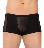 Siateczkowe czarne bokserki L