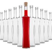 30 sztuk butelki QUADRA 500 ml z korkami grzybkami na nalewki wino