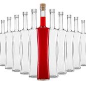 30 sztuk butelki QUADRA 500 ml z korkami grzybkami na nalewki wino