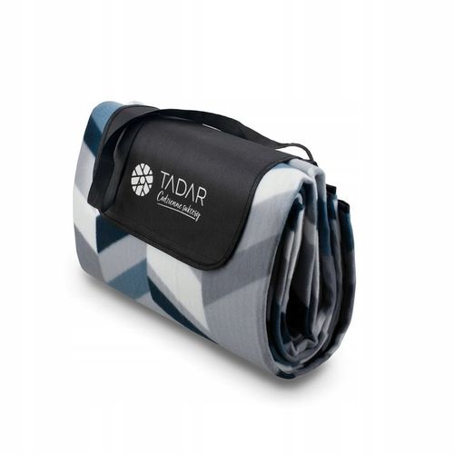 MATA KOC PIKNIKOWY Z TERMO IZOLACJA 200X200CM SZARO GRANATOWY na Arena.pl