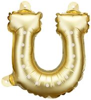 Balony foliowe do girland Podkowy, 18x19 cm, złoty
