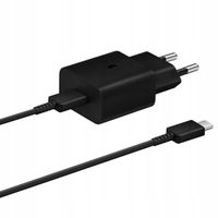 Ładowarka sieciowa Samsung Fast Travel Charger 15W Czarna + kabel USB-C