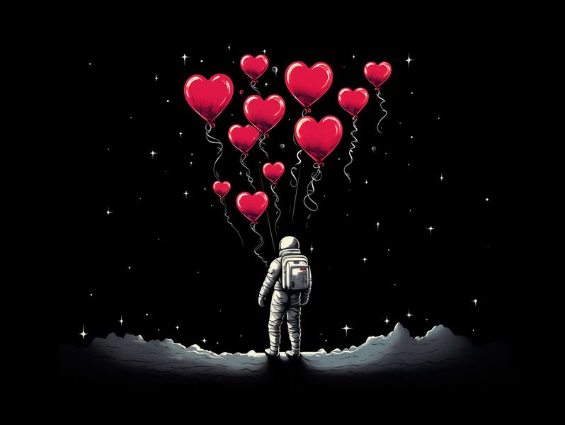 Plakat 18x13cm Astronauta Własnych Celi zdjęcie 2