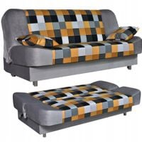 Kanapa sofa Sara Print Duo rozkładana wersalka spania bonell łóżko