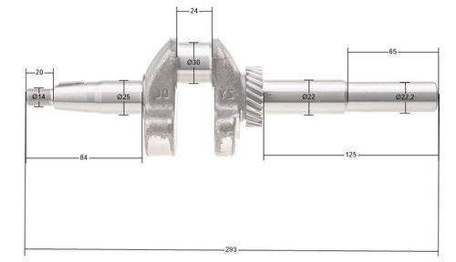 Wał korbowy Cedrus Y196V 480519 na Arena.pl