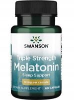 SWANSON MELATONINA 10mg 60k DOBRY SEN, REGENERACJA, ZMIANY STREFY CZASOWEJ