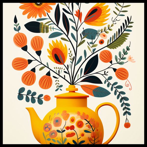 Plakat 50x50cm Bujna Herbata zdjęcie 2