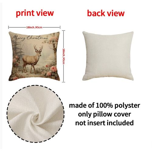 poszewka na poduszkę 45 x 45 cm motyw świąteczny boho pod182 na Arena.pl