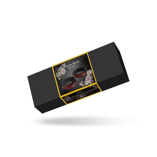 victorian garden lace and velvet thigh cuffs s/m liebe seele na Arena.pl