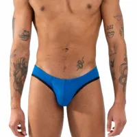 burn 018 slip męski xl niebieski - elastyczny, designerski fason