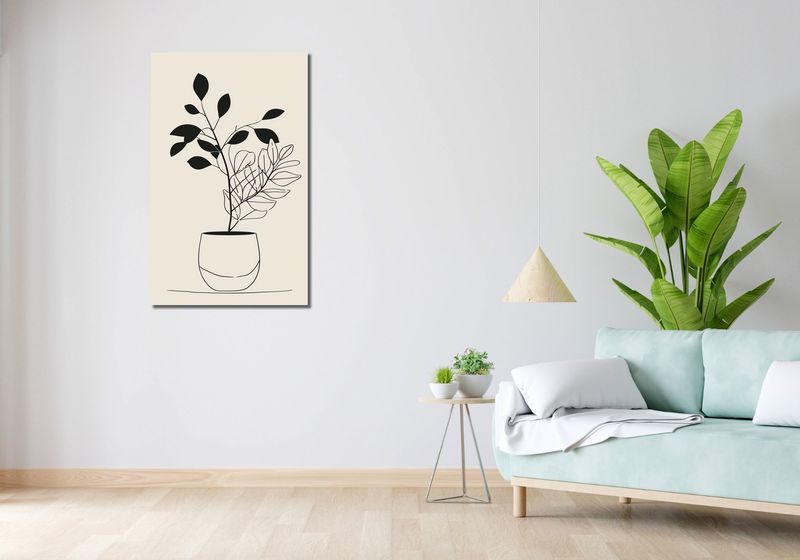 Obraz 60x100cm Prostota Doniczki zdjęcie 2
